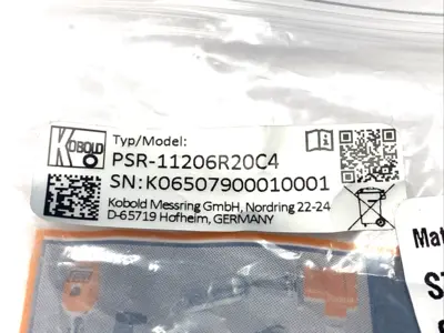 PSR-11206R20C4 | Kobold  Flow Switch - New Other