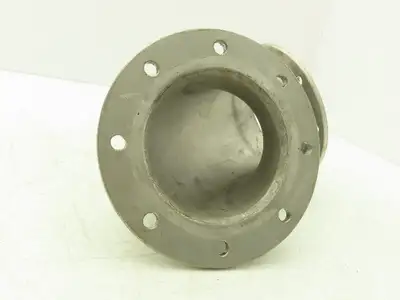 90° Elbow Pipe Fitting 4" Flanged Aluminum 8-Bolt