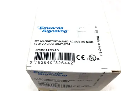 New | in-Stock Edwards Signaling Magnetodynamic Acoustic Module Gray IP54 12-24V Security & Surveillance Michigan US | Maverick Industrial Sales #1483180