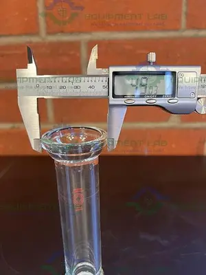USED BUCHI AG BOROSILICATGLAS 3.3 KATALOG 8801 STRAIGHT TUBE / COLUMN 38MM X 49MM