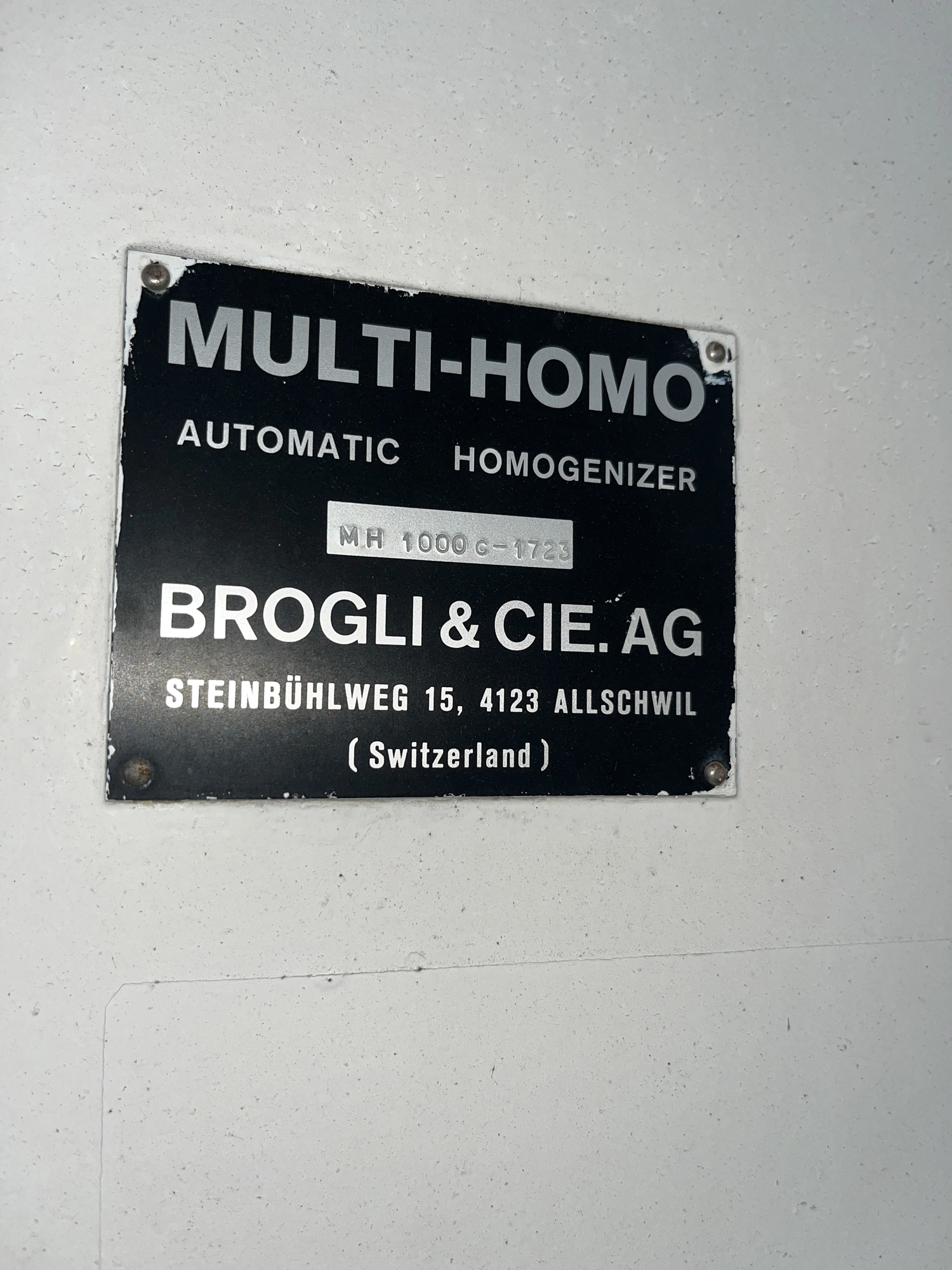 1,000L S/S  Brogli Vacuum Mixer Model MH-1000C