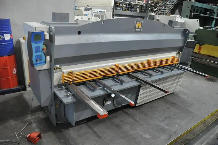 Used HACO HSLX 3100 X 8 MM CNC Sheet Metal Shears | Apt International N.V #365100