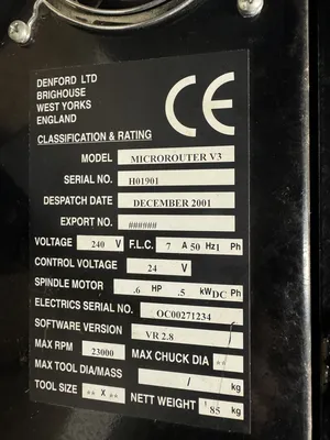 2001 DENFORD Microrouter V3 CNC Machines | Bowland Trading Ltd (4)