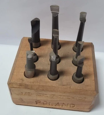 9 Pcs Boring Bar Carbide Tipped For a Lathe
