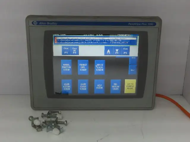 Allen Bradley 2711P-T10C6A1 HMI PanelView Plus 1000 Control Touch Panel Ser A