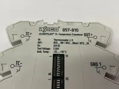 Used Wago JUMPFLEX® Signal Conditioner; Temperature; Thermocouples of type Transducers Michigan US | Maverick Industrial Sales #1400571