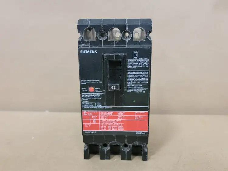 Used SIEMENS CED63B040 Switchgears British Columbia CA | Lenmark #239386