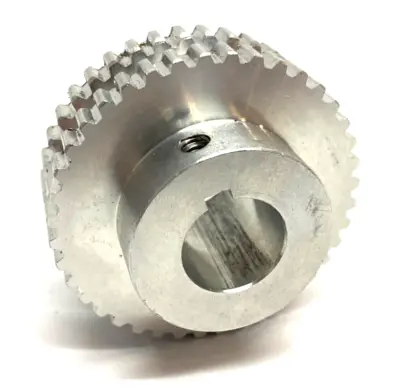 USED BRECOFLEX TIMING PULLEY ALUMINUM BODY 40-TOOTH W/ KEYWAY