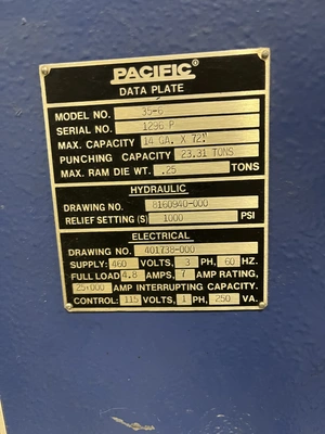 USED 1991 Diacro 35-6