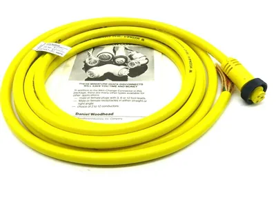 NEW DANIEL WOODHEAD EE978-16007 CORDSET 600V 10 AMPS EE97816007