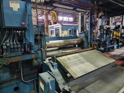 52” x .100” x 35,000 Lb. Stamco Double-Loop Slitting Line