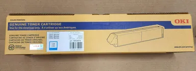 OKI COLOR PRINTERS CYAN TONER CARTRIDGE C931,C941,C942 Cyan Toner Cartridge | Styers Equipment Company (1)