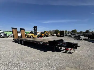 New | in-Stock 2025 FELLING FT-45-2-LP Lowboy Trailers California US | Commerce Truck Equipment Sales #1548739