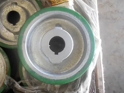 Qty 16 Rapistan ADIKZ 8" X 3" Conveyor Wheels Adiprene Covered Steel New