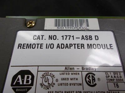 USED Allen-Bradley 1771-ASB D Rev H.
