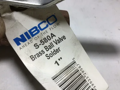 NIBCO S-580A 1″ Solder Ball Valve Brass Body Conventional Port – 6 pcs/bx