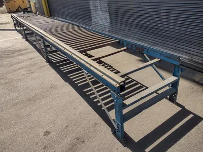 42" X 360" INFEED ROLLER CONVEYOR: STOCK #23679