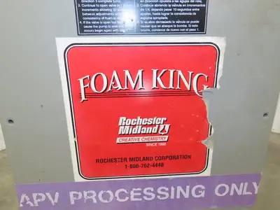 Foam King P56V Ecolab Portable Spray Unit Cart 15 Gal FloJet Diaphragm Air Pump