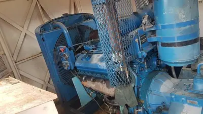 USED NATIONAL JWS-300L 4X5 TRIPLEX WELL SERVICING REVERSING MUD PUMP PACKAGE