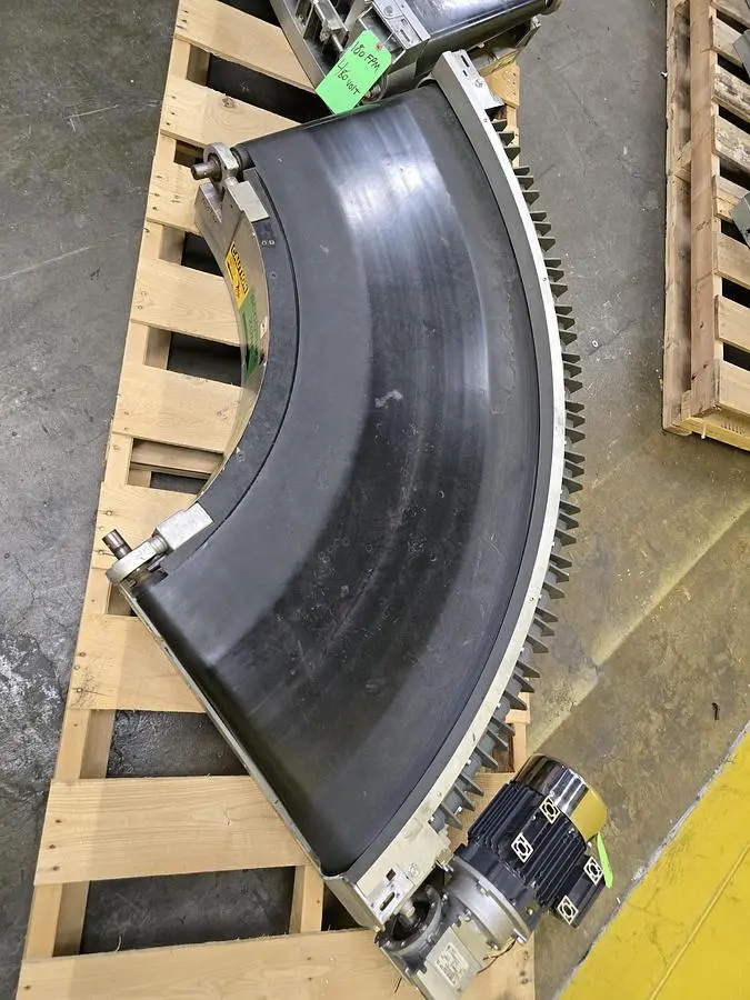 Used TRANSNORM BELTED CURVE CONVEYOR Belt Conveyors Wisconsin US | Packer City Sales #1297959