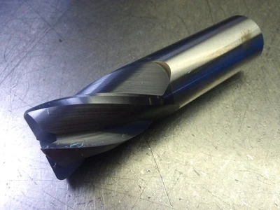 Kyocera/SGS 1" 4 Flute Carbide CR Endmill 1" Shank .09" R 38197 (LOC3586)