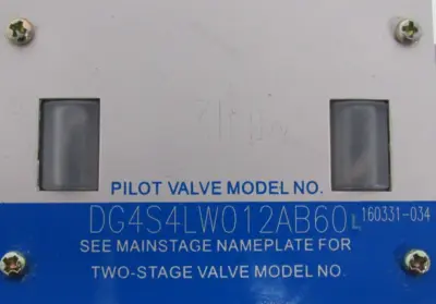 NEW VICKERS DG4S4LW012AB60 PILOT VALVE 160331-034 (AFTERMARKET)