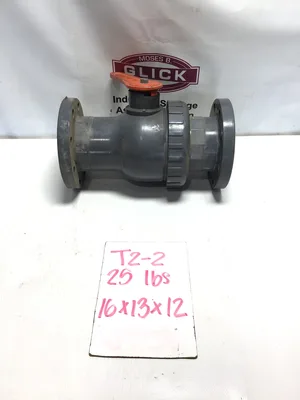 Chemtrol Model B Flanged PVC Ball Valve 4″ Slip x Slip Ends