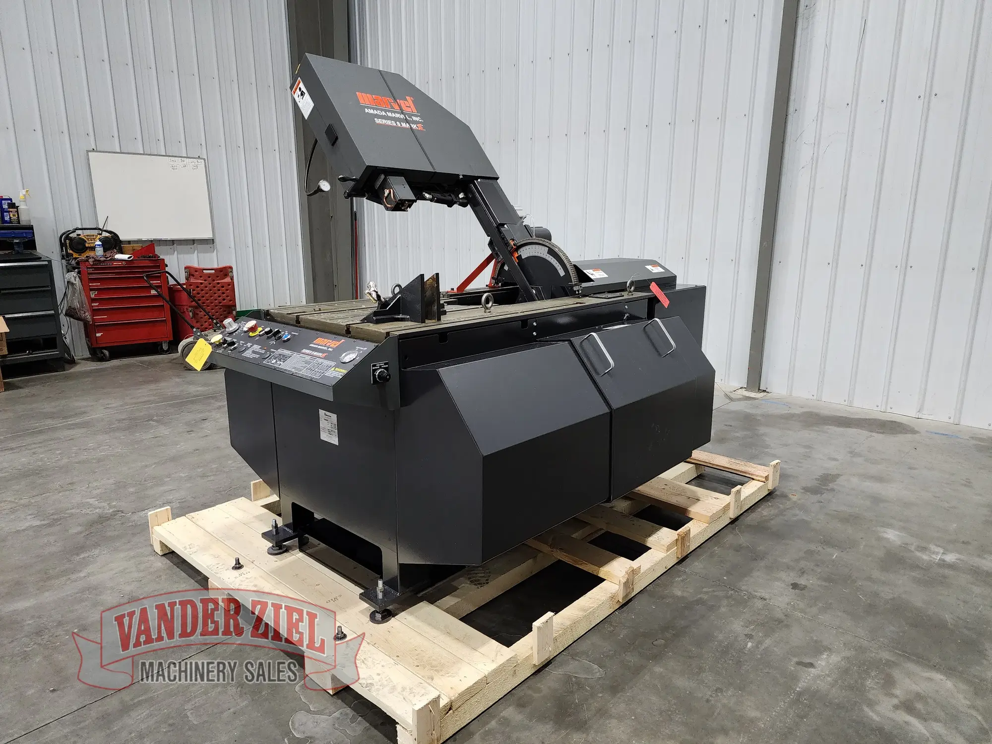 Marvel Series 8 Mark III Vertical Tilt-Frame Saw, 18″ x 22″ Capacity 460V– NEW
