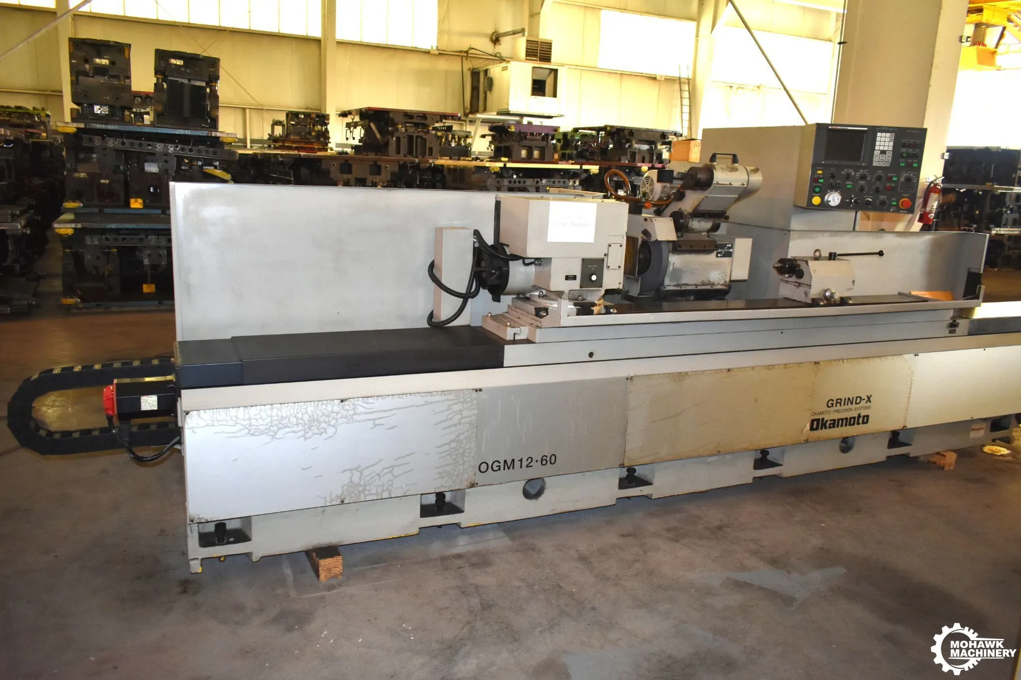 12” x 60” OKAMOTO GRIND-X “OGM 12-60UB”CNC UNIVERSAL CYLINDRICAL GRINDER w/INTERNAL ATTACHMENT