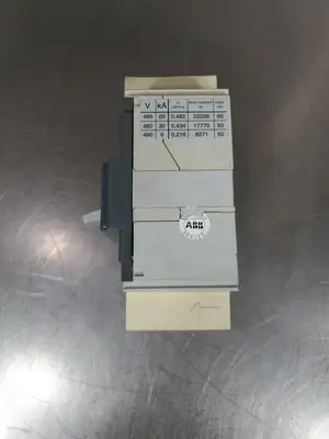 USED ABB SACE Tmax T5H 100A Circuit Breaker, 480V, 3Pole