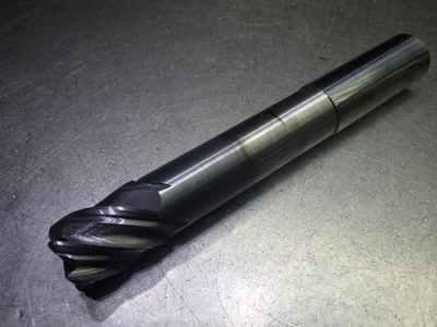 Monster 1" 5 Flute Carbide CR Endmill 1" Shank .12" R 295-054118 (LOC1630)