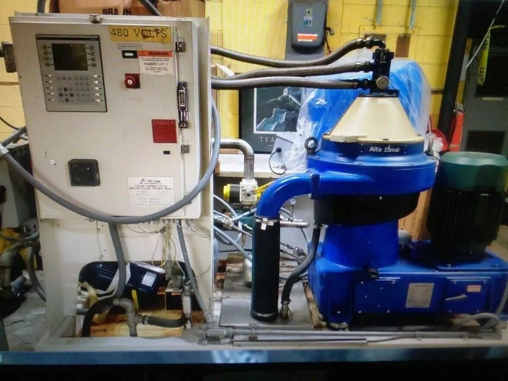 Alfa-Laval WSPX 307 TGD-71G oil concentrator, SS.