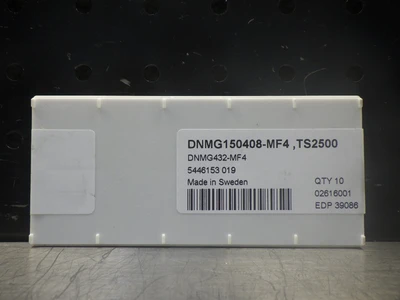 SECO Carbide Inserts QTY10 DNMG150408-MF4 TS2500 (LOC1279B)