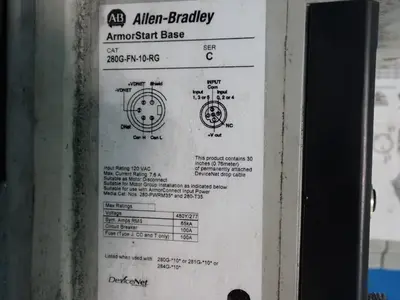 USED ALLENBRADLEY 284GFVD4P0D10RRGCBGDB1EMI