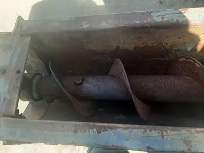 Hopper, 20 CF, C/st, 96" x 24" x 16", Screw Discharge #S738858