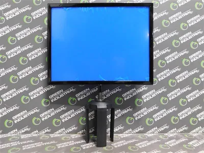 U-Line H-6418 Crowd Control Sign with Bracket 11" x 8-1/2" Blank Frame New