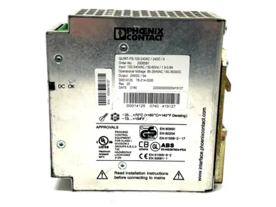 QUINT-PS-100-240AC/24DC/ 5 | Phoenix Contact  Power Supply Unit 2938581 - For parts or not working