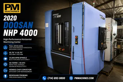 2020 DOOSAN NHP 4000 Horizontal Machining Centers | PM Machines (1)