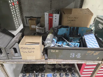 Shelf and Contents; BT40 Tooling