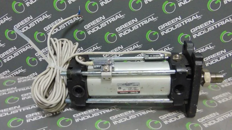 SMC CDBA1FN50-100-HN-A54L Cylinder 1.0MPa with 2 D-A54 Magnetic Reed Switch Used