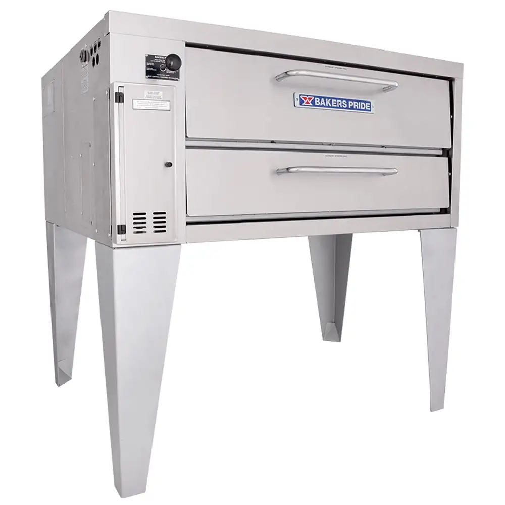 Bakers Pride 3151 Super Deck Floor Model Single Pizza Deck Oven - Natural Gas