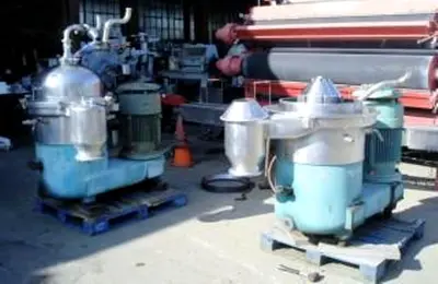 (2) Westfalia SAMR 15037 clarifier centrifuges, 316SS.