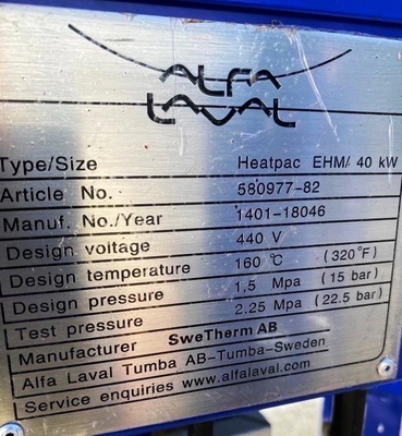 (10) NEW: Alfa-Laval P-615 lube oil purifiers, 316SS.