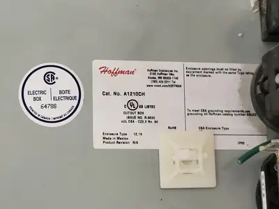 Used HOFFMAN A1210CH Misc Electrical & Power Parts British Columbia CA | Lenmark #254436