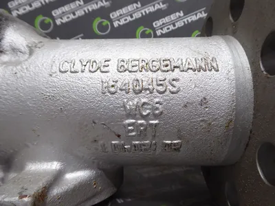 Clyde Bergemann 164045S Poppet Steam Valve Assembly 2-1/2" Silver Surplus