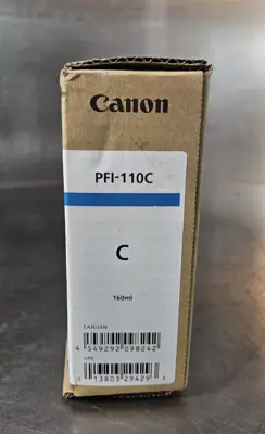 Canon PFI-110C Cyan 160ml Ink Tank (BIN645)