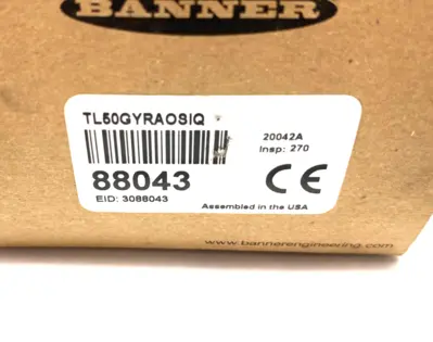USED BANNER ENGINEERING CORE SERIES 50MM LED TOWER LIGHT 3-COLOR, AUDIBLE