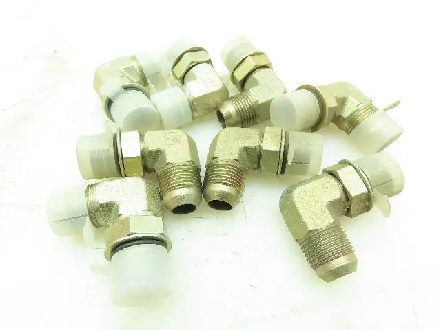 Parker 10-C5OX-S Triple-Lok 37° Flare Elbow 5/8" JIC-10 x 5/8" O-Ring  LOT OF 8
