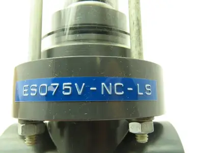 Plast-o-matic ES075V-NC-LS 3/4" Shutoff Valve Spring Return NC Pneumatic Powered