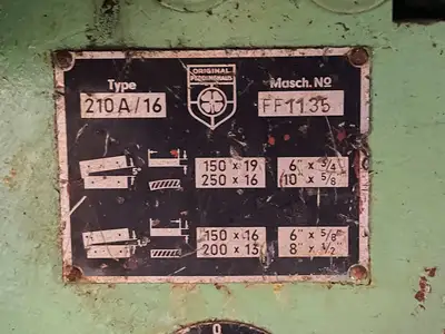 Used PEDDINGHAUS 210A/16 Ironworkers British Columbia CA | Lenmark #1424104